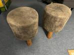 2 krukjes (skai) in perfecte staat, Ophalen of Verzenden, Zo goed als nieuw, Hout
