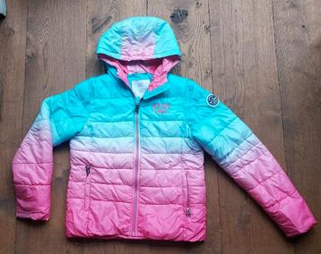 Nickelson winterjas roze/blauw maat 152. beschikbaar voor biedingen