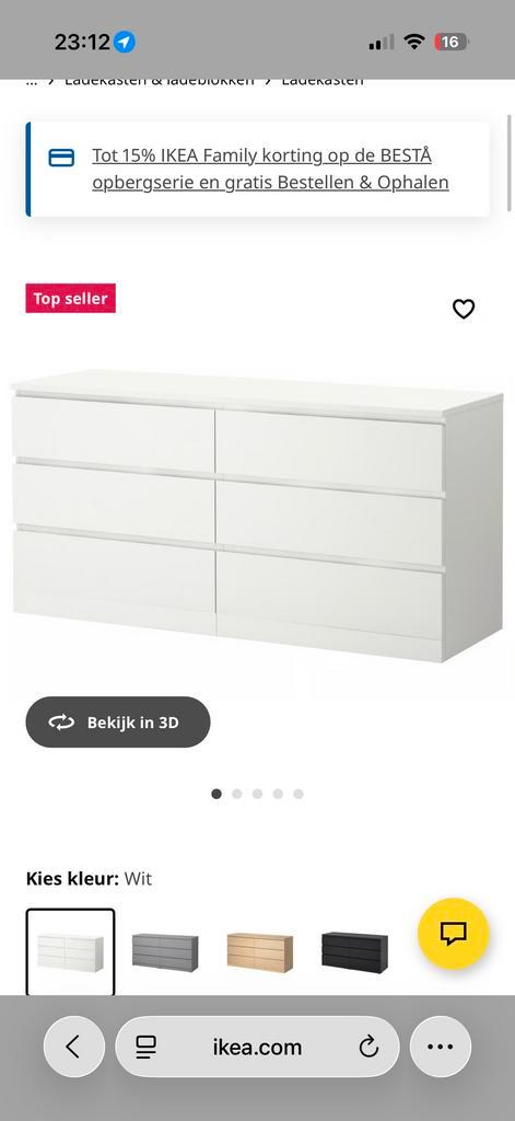 Ikea Malm ladekast - PICK UP AMSTERDAM OOST THIS SUNDAY 1.02, Huis en Inrichting, Kasten | Ladekasten, Zo goed als nieuw, Minder dan 100 cm