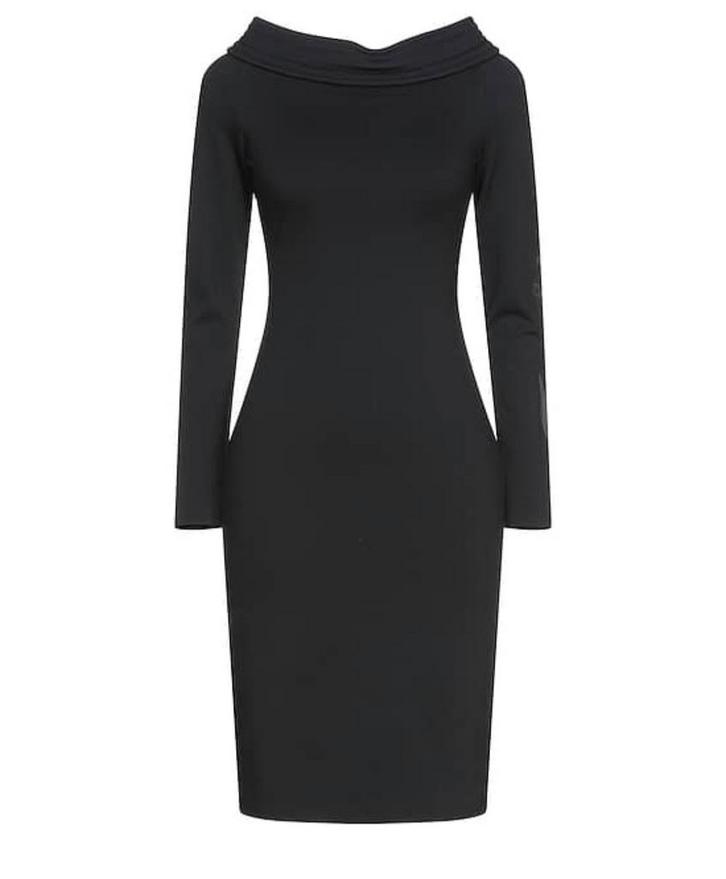 Frankie Morello jurk, Kleding | Dames, Jurken, Zo goed als nieuw, Maat 38/40 (M), Zwart, Onder de knie, Ophalen of Verzenden