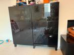Ikea Kast - Zwart, Huis en Inrichting, Kasten | Buffetkasten, Ophalen, Kunststof, Gebruikt, 100 tot 150 cm