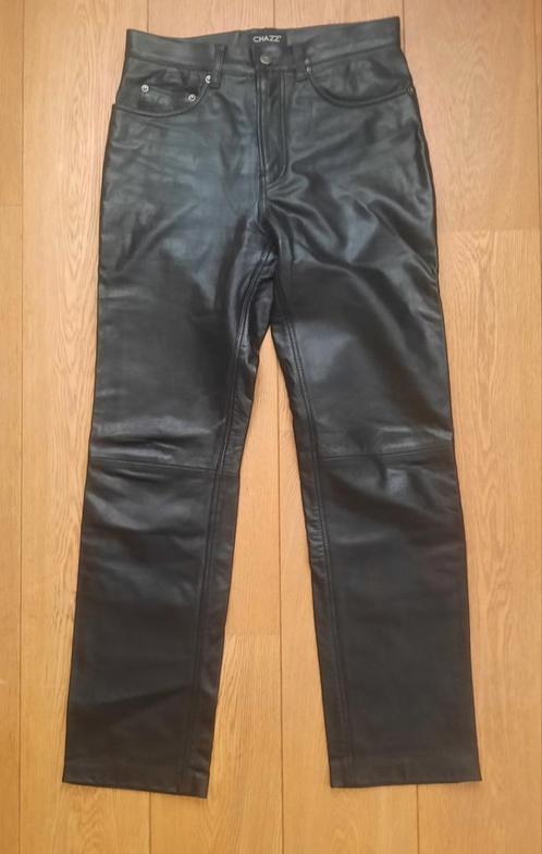 Izgs Mooie leren broek zwart Maat 32, Kleding | Dames, Broeken en Pantalons, Zo goed als nieuw, Maat 34 (XS) of kleiner, Zwart