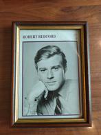 Robert Redford Portretje in Lijst - Fan Info Achterop, Ophalen of Verzenden, Zo goed als nieuw, Film, Foto of Kaart