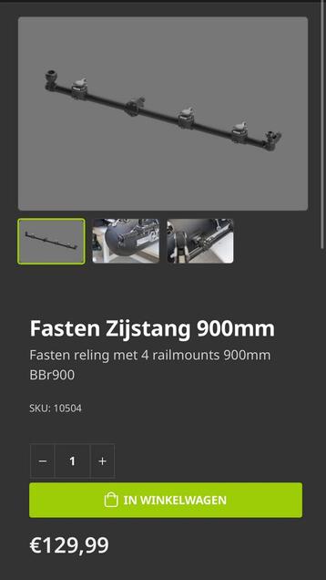 Fasten 900 mm stang beschikbaar voor biedingen