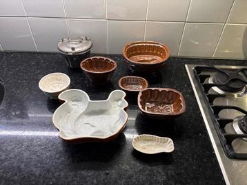Vintage Puddingvormen Collectie beschikbaar voor biedingen