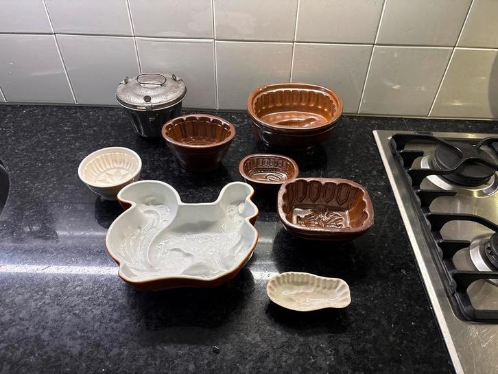 Vintage Puddingvormen Collectie, Antiek en Kunst, Antiek | Keukenbenodigdheden, Ophalen of Verzenden