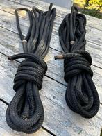 Landvast, 14mm x 9mtr, polyester, gevlochten lus (2 stuks), Watersport en Boten, Ophalen, Zo goed als nieuw, Lijn of Blok