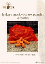 Voerwortels, lekkere snack voor u paard, Dieren en Toebehoren, Dierenvoeding, Ophalen of Verzenden, Vee