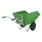 KIEP Kruiwagen Fort F&S, 300L Groen, 2 luchtwiel, Fort, Tweewielig, Nieuw, Ophalen of Verzenden