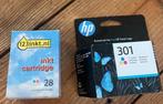 printercartridge HP 301 en 123INKT 28, Computers en Software, Printerbenodigdheden, Verzenden, Nieuw, Cartridge, Hp