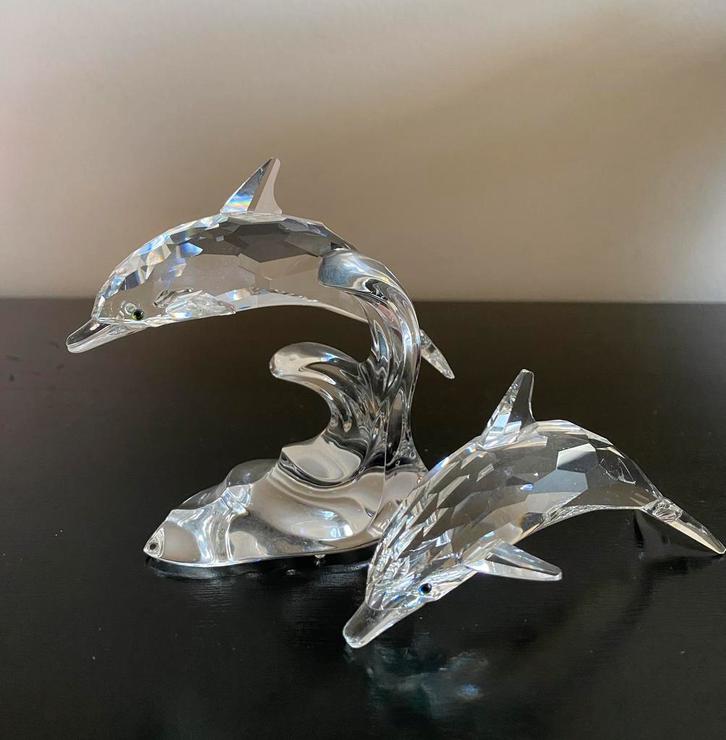 Swarovski Dolfijnen, Verzamelen, Swarovski, Zo goed als nieuw, Ophalen of Verzenden
