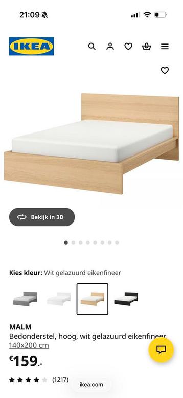IKEA MALM bed 140x200 - afbeelding 2