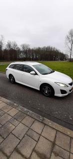 Mazda 6 2.2 Citd 95KW Sportbreak 2010 wit Exenon navigatie, Auto's, Voorwielaandrijving, Euro 5, 4 cilinders, 129 pk