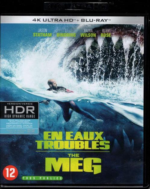 The Meg - 4K Ultra HD + Blu-ray (2018) - Nederlandse uitgave, Cd's en Dvd's, Blu-ray, Zo goed als nieuw, Verzenden