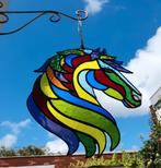 Tiffany glas in lood paard, Antiek en Kunst, Curiosa en Brocante, Ophalen of Verzenden