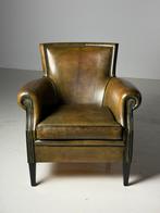 Collectie Schapenleren fauteuils en banken, Huis en Inrichting, Fauteuils, Ophalen, Gebruikt, 75 tot 100 cm