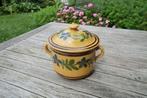 Provencaalse pot met deksel - geglazuurd aardewerk, Ophalen of Verzenden
