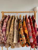 Kimono Vintage Kantha Quilt Deken India Patchwork Sari, Maat 38/40 (M), Ophalen of Verzenden