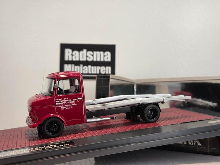 Opel Blitz truck hahn PORSCHE SERVICE CAR - 1:43 Matrix, Hobby en Vrije tijd, Modelauto's | 1:43, Nieuw, Auto, Overige merken