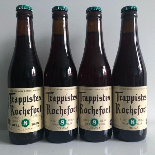 Trappist Rochefort 8 (2006/2021/2022/2023) set 4x 33cl, Verzamelen, Biermerken, Nieuw, Flesje(s), Overige merken, Ophalen