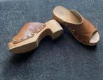 Scholl cloggs mt 37 muiltjes kleppertjes sandalen instappers, Bruin, Zo goed als nieuw, Sandalen of Muiltjes, Ophalen of Verzenden