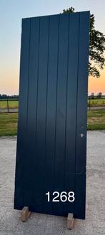 Garagedeur buitendeur hout meerpuntssluiting 54 mm., Doe-het-zelf en Verbouw, Deuren en Horren, Gebruikt, 80 tot 100 cm, 215 cm of meer