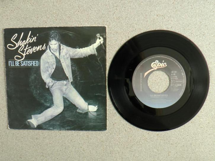 Shakin Stevens - I'll be satisfied VINYL SINGLE, Cd's en Dvd's, Vinyl Singles, Gebruikt, Single, Pop, 7 inch, Ophalen of Verzenden