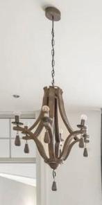 Houten kroonluchter, Huis en Inrichting, Ophalen, Zo goed als nieuw, Hout, 50 tot 75 cm