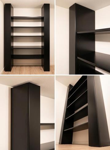 Houten kast met planken