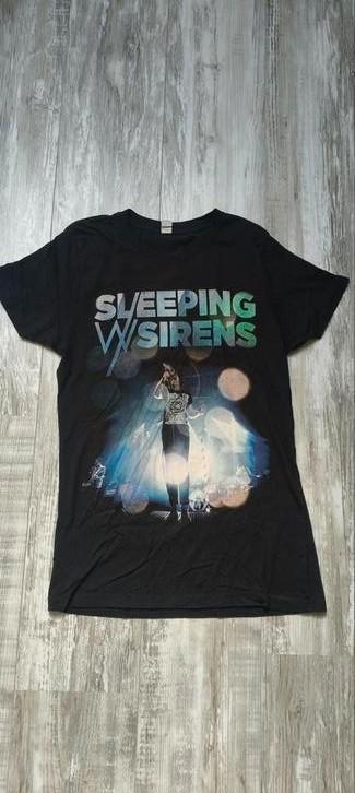 Sleeping With Sirens T-Shirt - Bandshirt - Hardrock, Kleding | Heren, T-shirts, Gedragen, Maat 46 (S) of kleiner, Zwart, Ophalen of Verzenden