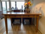 eiken eettafel + salontafel, Huis en Inrichting, Tafels | Salontafels, Ophalen, Gebruikt, 100 tot 150 cm, 50 tot 75 cm