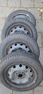 Banden met velgen 165/60 R14T, Ophalen, 14 inch, Gebruikt, Banden en Velgen