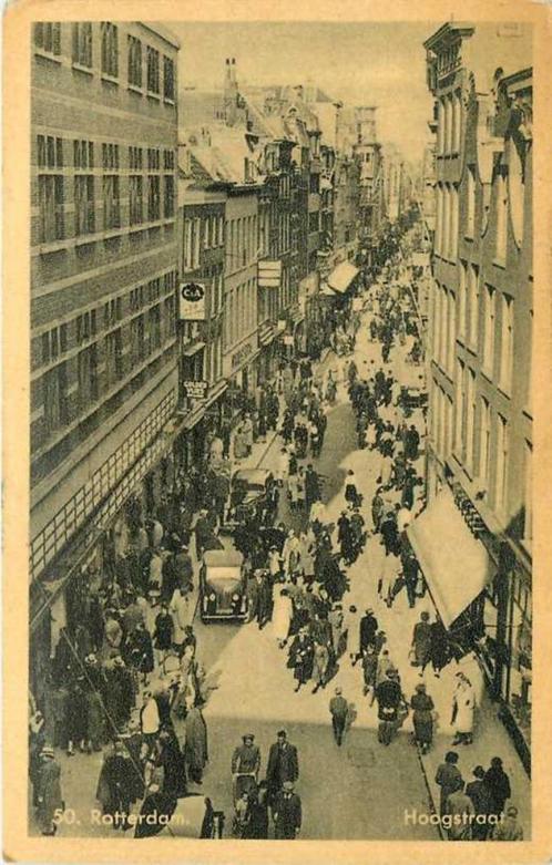 (380-263-027) Rotterdam Hoogstraat, Verzamelen, Ansichtkaarten | Nederland, Zuid-Holland, Verzenden