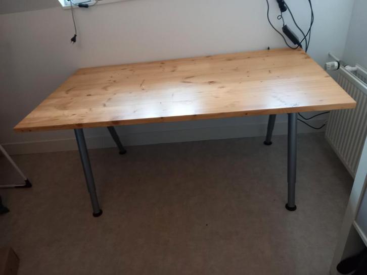 Bureau in hoogte verstelbaar - Galant IKEA, Huis en Inrichting, Tafelonderdelen, Gebruikt, Tafelblad, 150 tot 200 cm, 50 tot 100 cm