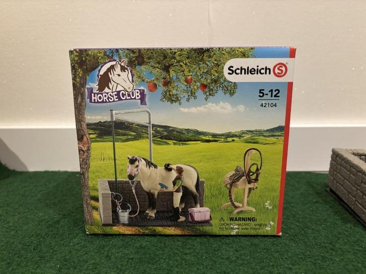 SCHLEICH Horse Club Wasbox voor paarden  42104, Verzamelen, Speelgoed, Zo goed als nieuw, Ophalen