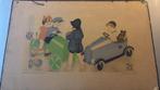 Vintage Kinderprent met Auto's, Ophalen of Verzenden, Overige thema's