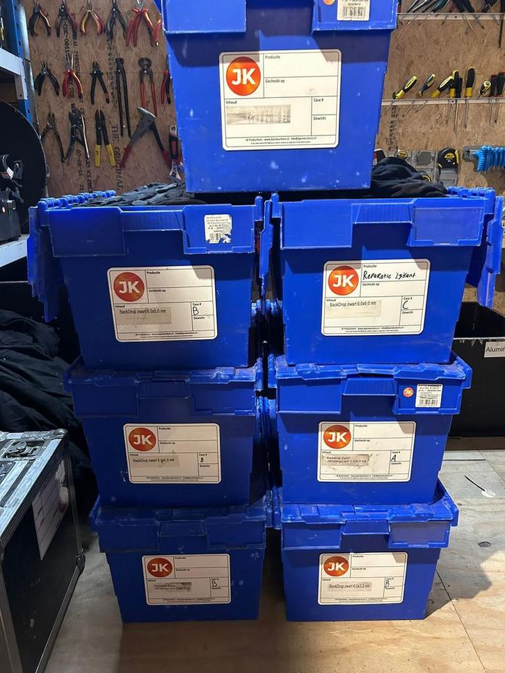 Partij Zwarte backdrops, Muziek en Instrumenten, Licht en Laser, Gebruikt, Licht, Ophalen