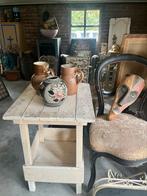 Brocante wit houten tafeltje - Mentha Brocante, Ophalen