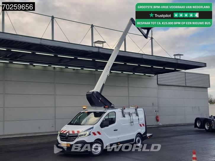 Renault Trafic 145pk Hoogwerker 11,4meter Werkhoogte LED Air, Auto's, Bestelauto's, Bedrijf, Te koop, Airconditioning, Bluetooth