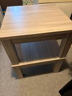 Twee grijze tafels, Huis en Inrichting, 45 tot 60 cm, Gebruikt, Vierkant, Hout