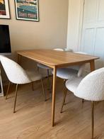 Eettafel en stoelen, Huis en Inrichting, Tafels | Eettafels, Ophalen, Kunststof, Gebruikt, 100 tot 150 cm