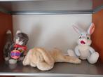 Steiff kat konijn en Disney Stampertje, Ophalen of Verzenden