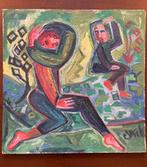 Schilderij Jack Harden Dansende Figuren kleurrijk olieverf, Ophalen