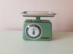 Duitse Vintage Groene Metalen Keuken Weegschaal Ph. J. Maul, Ophalen, Keukenweegschaal, Gebruikt, Minder dan 10 kg