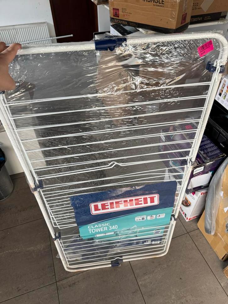 Leifheit Classic Tower 340 - Nieuw in doos!, Tuin en Terras, Droogmolens en Wasrekken, Nieuw, Wasrek, Ophalen of Verzenden