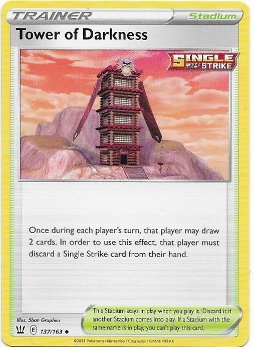 Battle Styles,  Tower of Darkness [uncommon] 137/163, Verzenden, Nieuw, Losse kaart