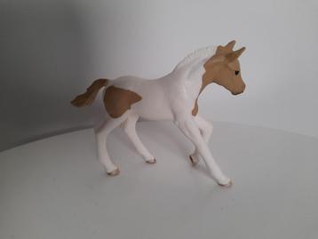 Schleich paard wit/licht bruin "paint horse veulen" beschikbaar voor biedingen