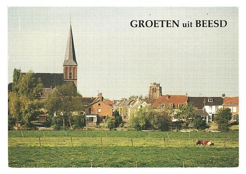 990027	Beesd	Gld	_Gelopen met mooie zegel	Saxofoonspeler	Zie, Verzamelen, Ansichtkaarten | Nederland, Gelopen, Gelderland, Ophalen of Verzenden