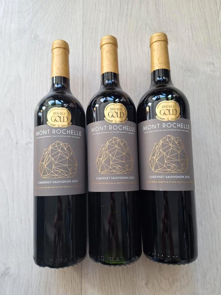 3 flessen klassewijn uit Franschhoek, Verzamelen, Wijnen, Nieuw, Rode wijn, Afrika, Vol, Ophalen of Verzenden