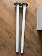 2 Tafelpoten IKEA ALDIS WIT, Huis en Inrichting, Ophalen, Tafelpoot, Gebruikt, 50 tot 100 cm